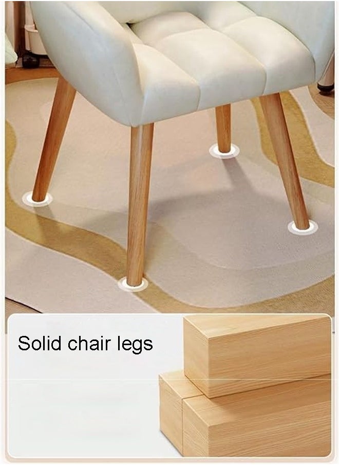 NKX - Upholstered Accent Chair with Wooden Legs and Matching Pillow - Image 1