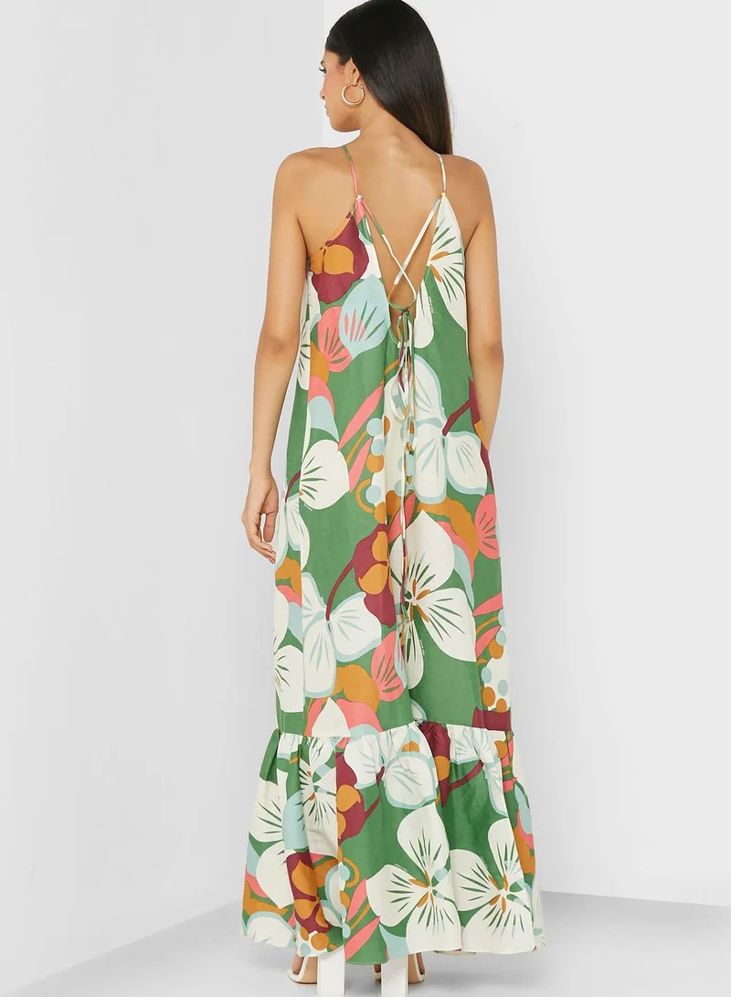 Ted Baker Halter Neck Printed Dress