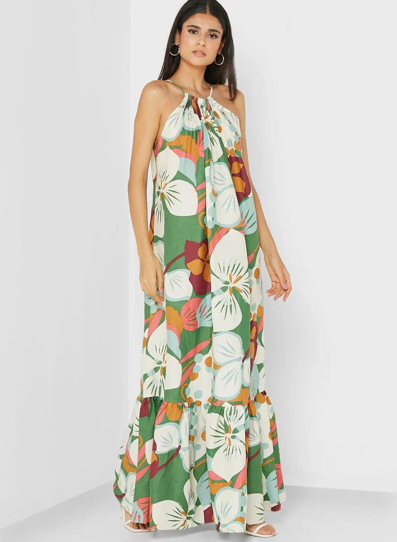 Ted Baker Halter Neck Printed Dress