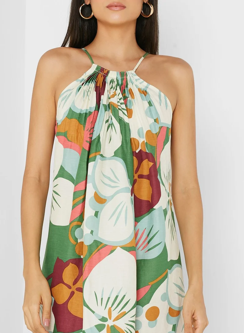 Ted Baker Halter Neck Printed Dress