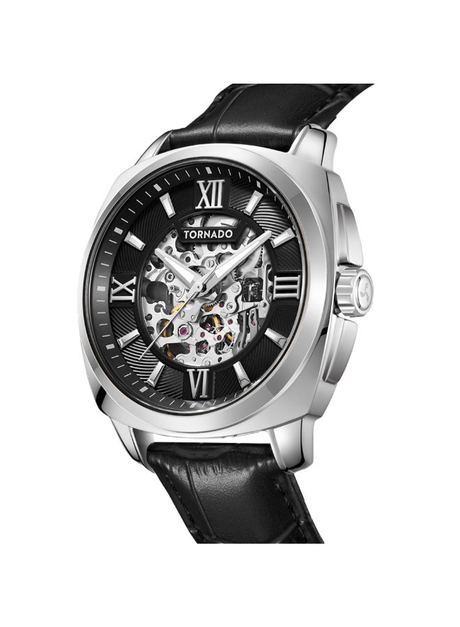TORNADO Men's Stainless Steel Automatic Watch T7316-SLBB - 42 mm  - Image 5