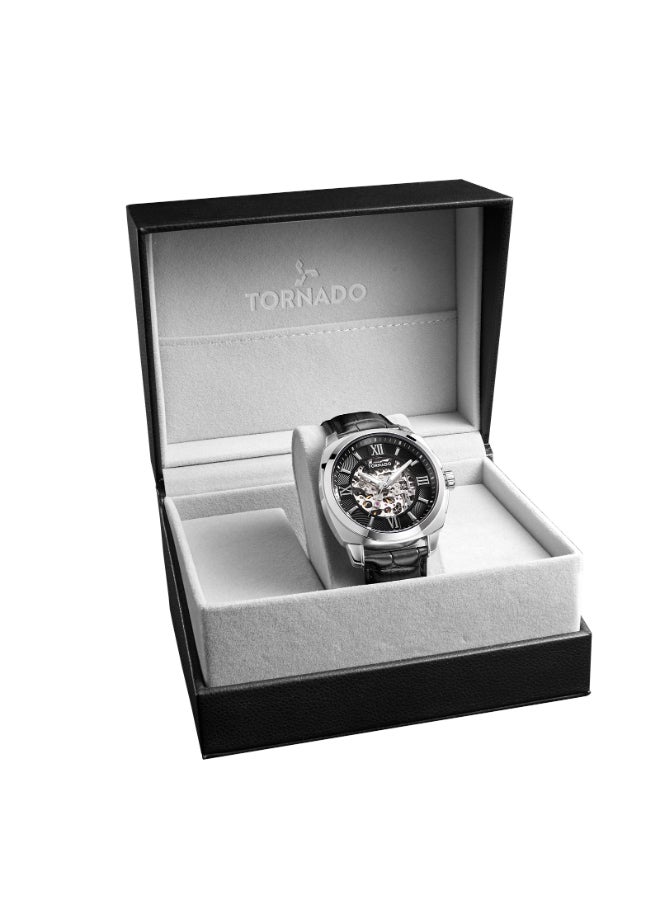 TORNADO Men's Stainless Steel Automatic Watch T7316-SLBB - 42 mm  - Image 4