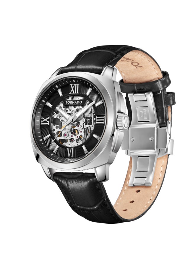 TORNADO Men's Stainless Steel Automatic Watch T7316-SLBB - 42 mm  - Image 2