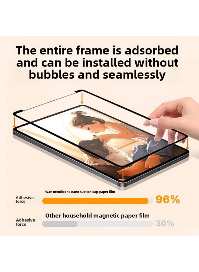Paper-like Film Frame Detachable IPad3a Paper-like Film 10 Generation Tablet Computer Writing And Drawing Anti-reflective Film Applicable-color:4th Generation Nano Suction Cup 【3a Paper Film】 Remova  - Image 3