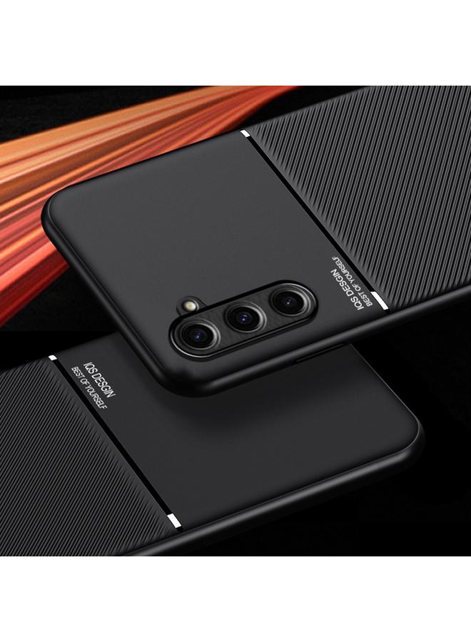 اس-توب جراب لهاتف Samsung Galaxy S23 FE 5G كلاسيكي مائل بحبيبات مغناطيسية مقاومة للصدمات من البولي كربونات + جراب هاتف TPU - Image 2