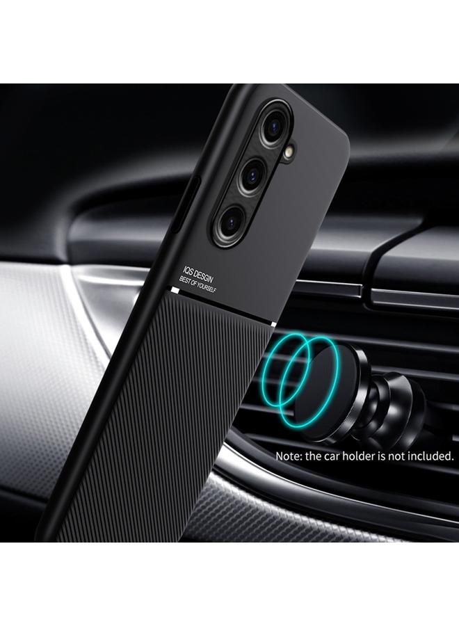 اس-توب جراب لهاتف Samsung Galaxy S23 FE 5G كلاسيكي مائل بحبيبات مغناطيسية مقاومة للصدمات من البولي كربونات + جراب هاتف TPU - Image 5