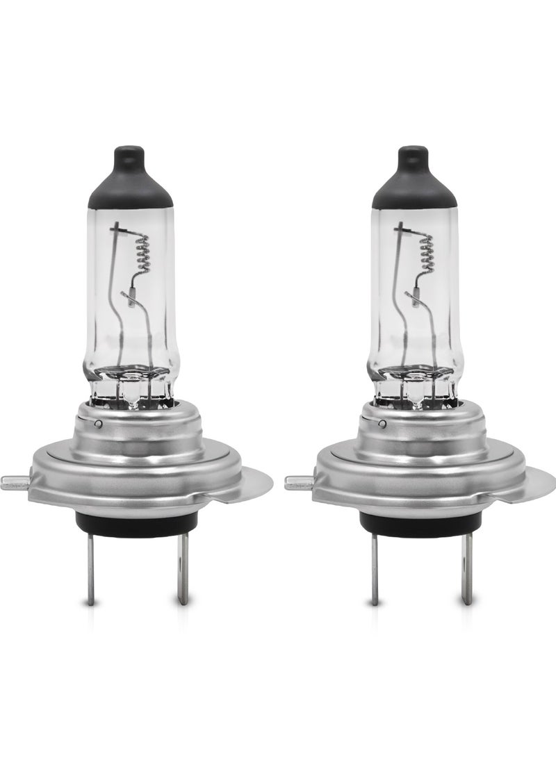 Loquat مصابيح هالوجين FEEMA H7 12V 55W فائقة السطوع 5000K مصدر ضوء خيوط مع سطوع 1200lm وعمر افتراضي 1000 ساعة 2PCS BL10768 - Image 1