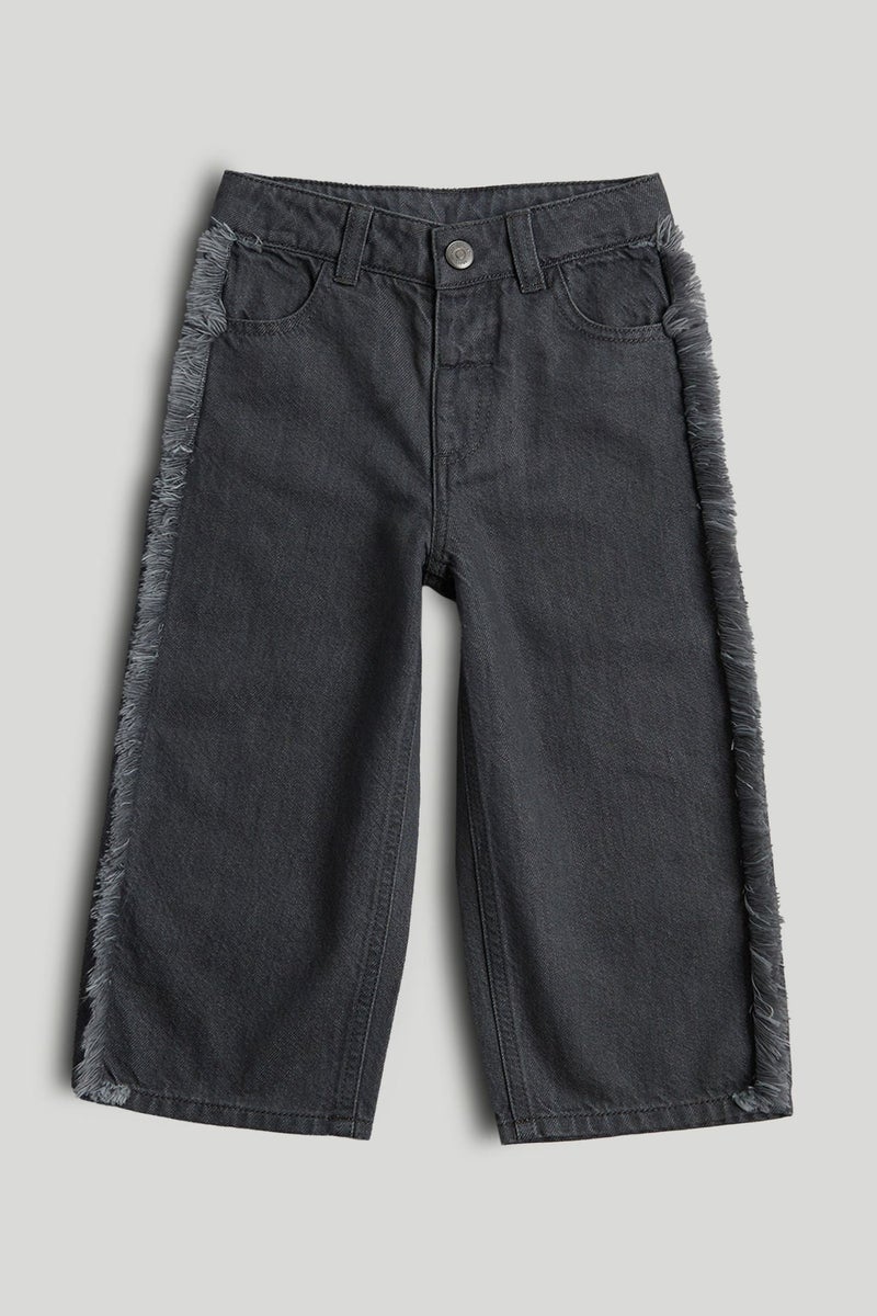 mothercare Grey Barrel-Leg Denim Jeans - Image 1