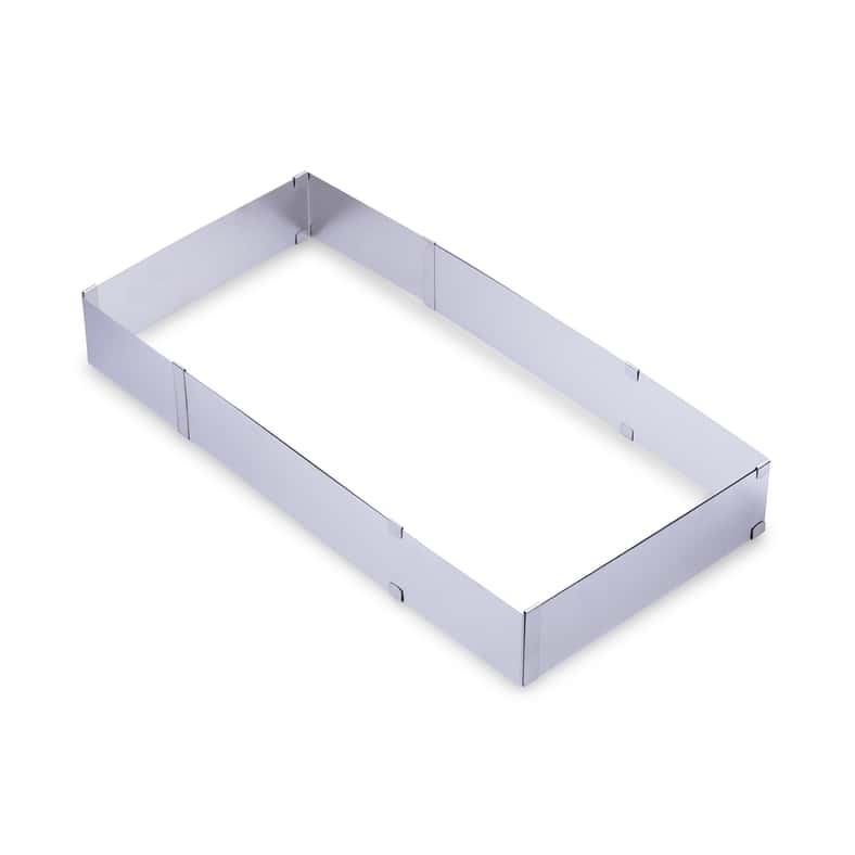 Pan Home حلقة كعكة دورا القابلة للتوسيع | كروم | 28X5X17.7 سم - Image 1