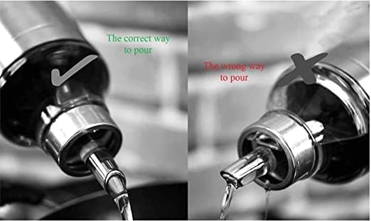 Generic Stainless Steel Oil Dispenser – Premium Oil Cruet with Precision Pour Spout – Leak-Proof, Easy to Clean – Ideal for Cooking, Salad Dressings, and More 1000 ml (1) - Image 3