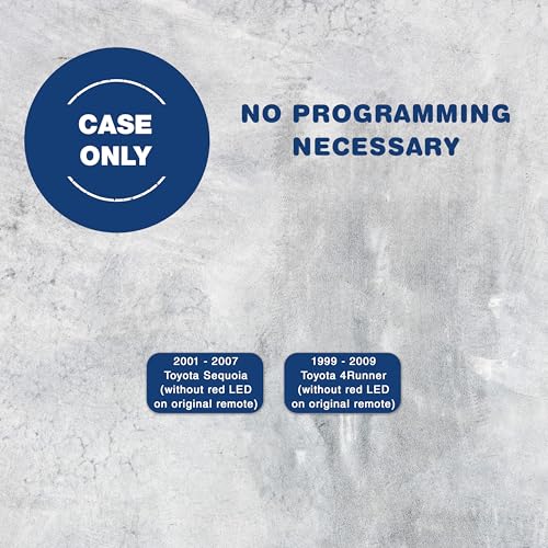 KeylessOption Key Fob Cover Case Replacement for 1999 2000 2001 2002 2003 2004 2005 2006 2007 2008 2009 Toyota Sequoia 4Runner Remote Shell, HYQ12BBX HYQ12BAN HYQ1512Y, No Programming Necessary - Image 3