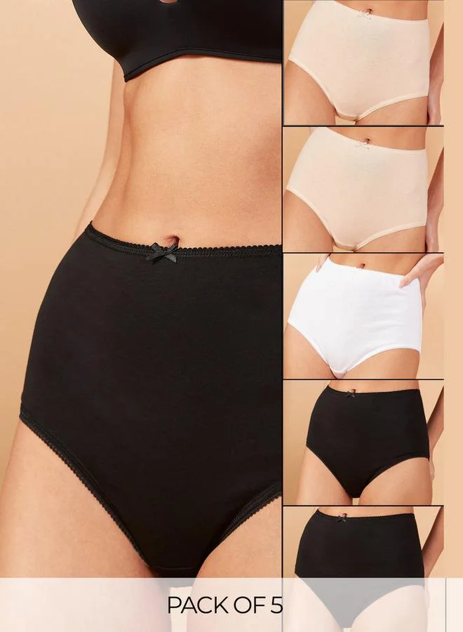 سبلاش فيڤ طقم من  سراويل داخلية قصيرة بخصر مطاطي وحماية مضادة للبكتيريا