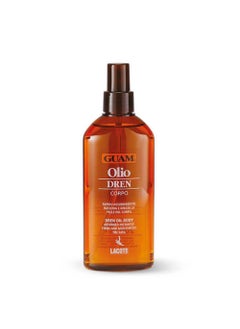 guam Guam DREN Anti Cellulite Massage Oil with Essential Oils Draining Body Oil with Lymphatic Drainage Water Retention  Anti Swelling Oil Cellulite Lotion 200ML 