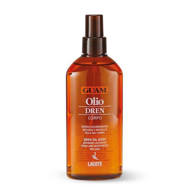guam Guam DREN Anti Cellulite Massage Oil with Essential Oils Draining Body Oil with Lymphatic Drainage Water Retention  Anti Swelling Oil Cellulite Lotion 200ML 
