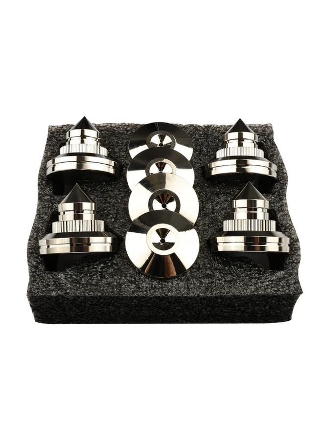 4PCS Silvery Speaker Stands Hi Fi Audio Feet Professional Accessory Speaker Foot Pads - Image 1