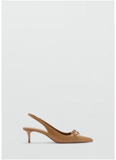MANGO Casual Kitten With Bow Detail Shoes  - Image 1