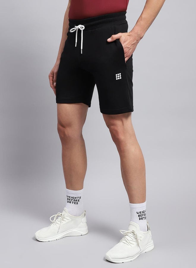 Rock.it Men Black Plain Short Shorts - Image 2