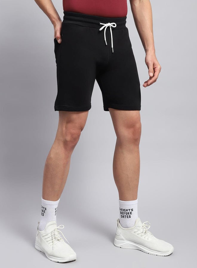 Rock.it Men Black Plain Short Shorts - Image 3
