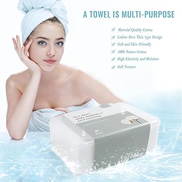GothicBride Cotton Pads Makeup Remover Pads 1000PCS Natural Premium Nonwoven Square Cosmetic Cotton Pads Makeup Facial Soft Cut Cotton - Image 4