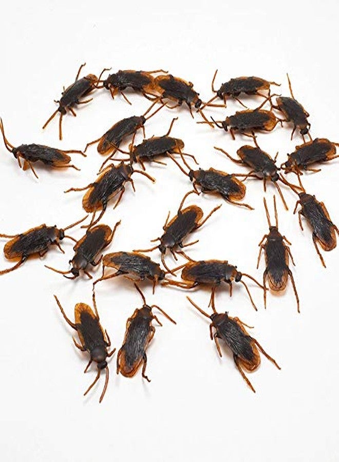 Hetkrishi Youth & Kid |Toys Set Of 25 Fake Cockroach Practical Jokes And Prank Trick Toys Multi Color| - Image 1