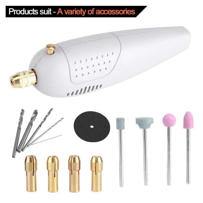 DIY Crafts DIY Crafts Mini Drill Electric Grinding Set 12V Milling Polishing Cutting Tools. (Design No # 1, Multicolour)  - Image 3
