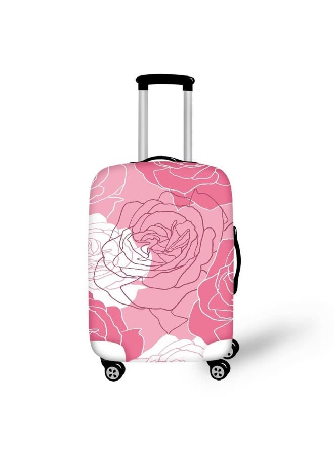 TODIYADDU Line Big Rose Trolley Case Protective Covers All-inclusive Model Stretchable Scratch-resistant Luggage Cover for Travel Box Reusable Dust Cover for Luggage, S - Image 1
