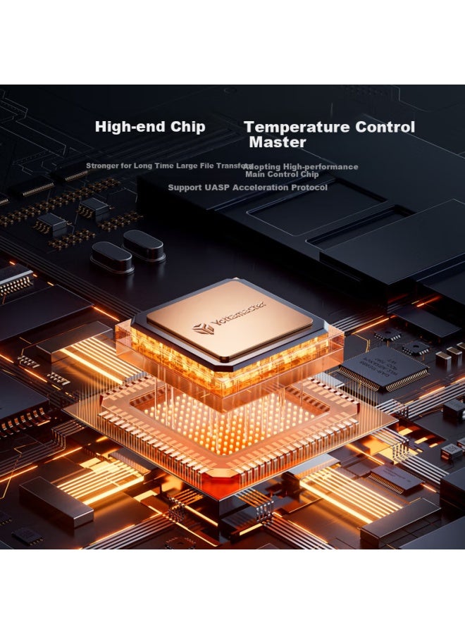 Yottamaster M.2 Nvme/Sata Dual Protocol Mobile Hard Drive Enclosure Ssd Solid State Drive Enclosure Laptop External Enclosure Zinc Alloy - Image 5