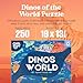 Geotoys Dinos of The World Jigsaw Puzzles for Kids Dinosaur Jigsaw Puzzle for 5 Year Old 250 Piece Puzzles for Kids Educational Dinosaur Puzzle Gifts for Dino Lovers Made in USA - Image 4