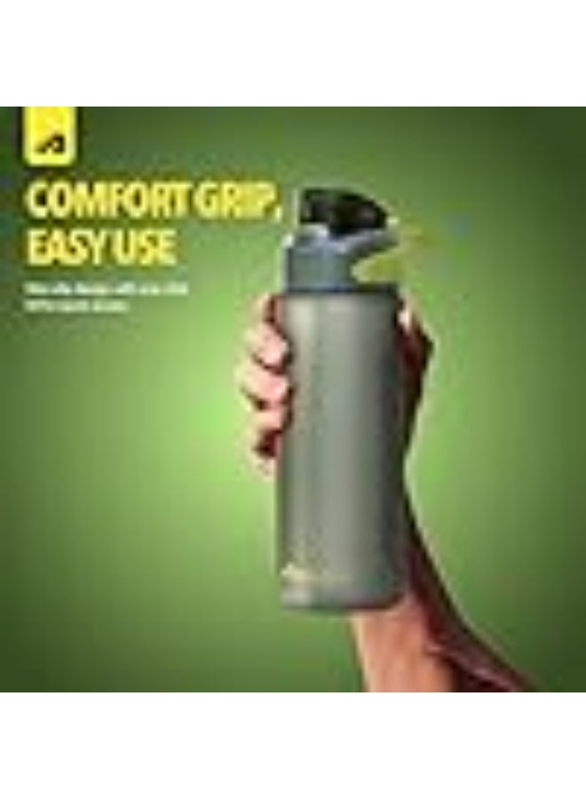 Boldfit Sipper Water Bottle for Adults & Kids 1L Plastic Sipper Bottle with Straw Leakproof BPA Free Reusable Drinking Bottle for Gym, School, Office, Sports, Cycling & Travel for Men Women Kids - Image 2