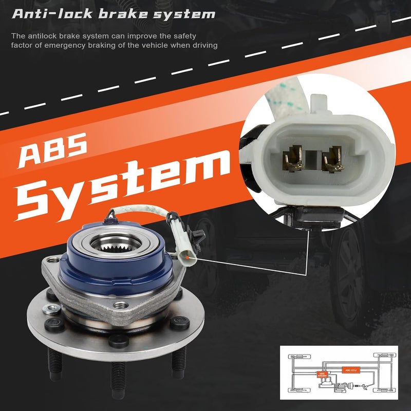 DRIVESTAR 513236 Front Left/Right Wheel Hub & Bearing Assembly w/ABS for Multiple Vehicle Models - Image 3