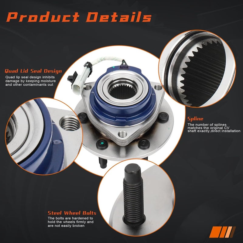 DRIVESTAR 513236 Front Left/Right Wheel Hub & Bearing Assembly w/ABS for Multiple Vehicle Models - Image 4