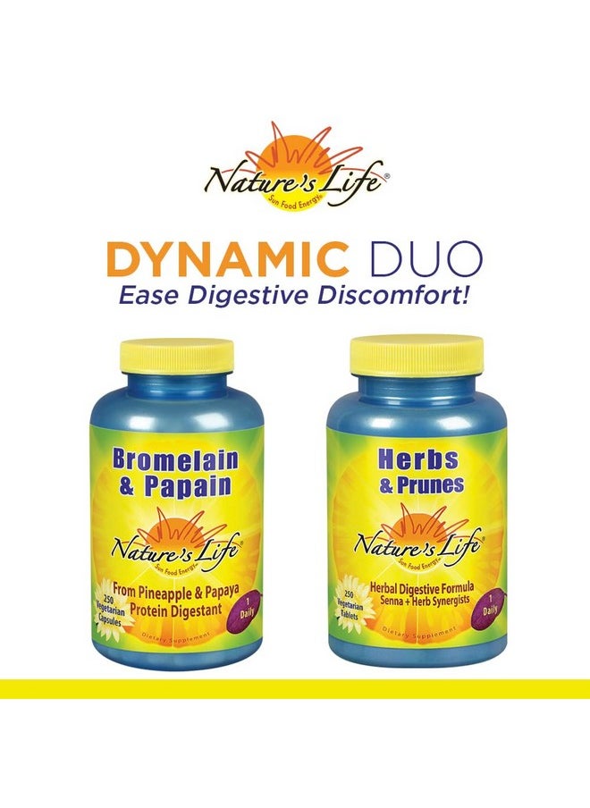Nature's Life Natures Life Herbs & Prunes | 400mg Senna & Herbal Blend for Healthy Digestion Support | Non-GMO | 250 Tabs, 250 Serv.  - Image 2