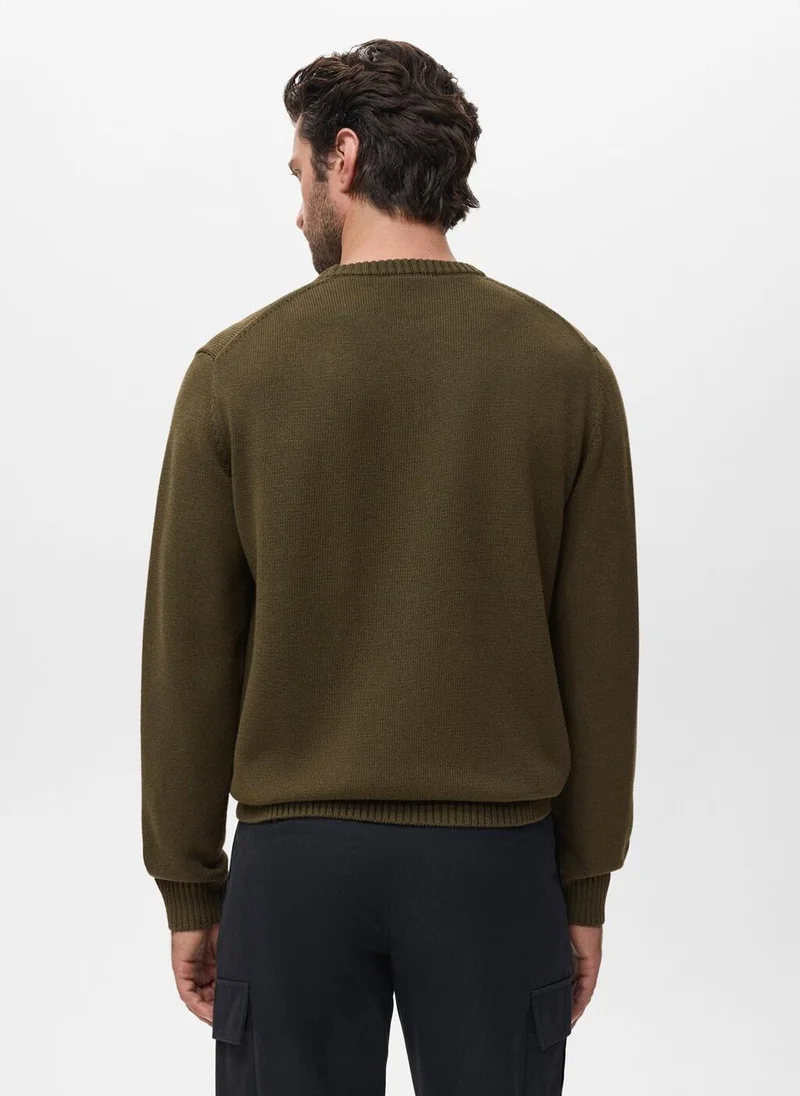 مانجو مان Fine ribbed-knit sweater