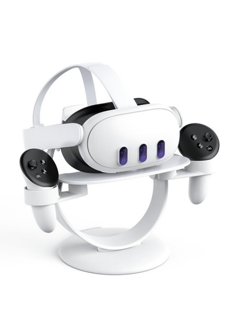 "حامل وحدات تحكم Meta Quest 3، حامل عرض سماعة VR، إكسسوارات لوحدات تحكم Meta Quest 3 و Quest 2 VR، قاعدة شحن ومنظم تخزين" - Image 1