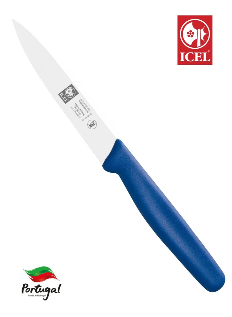 ICEL 4-inch Straight Pairing Knife 5 Colour Set | High-Carbon Stainless Steel Blade | Ergonomic Handle | Professional and Home Kitchen Knife Set | Made in Portugal | Available in Five Vibrant Colours - Image 4