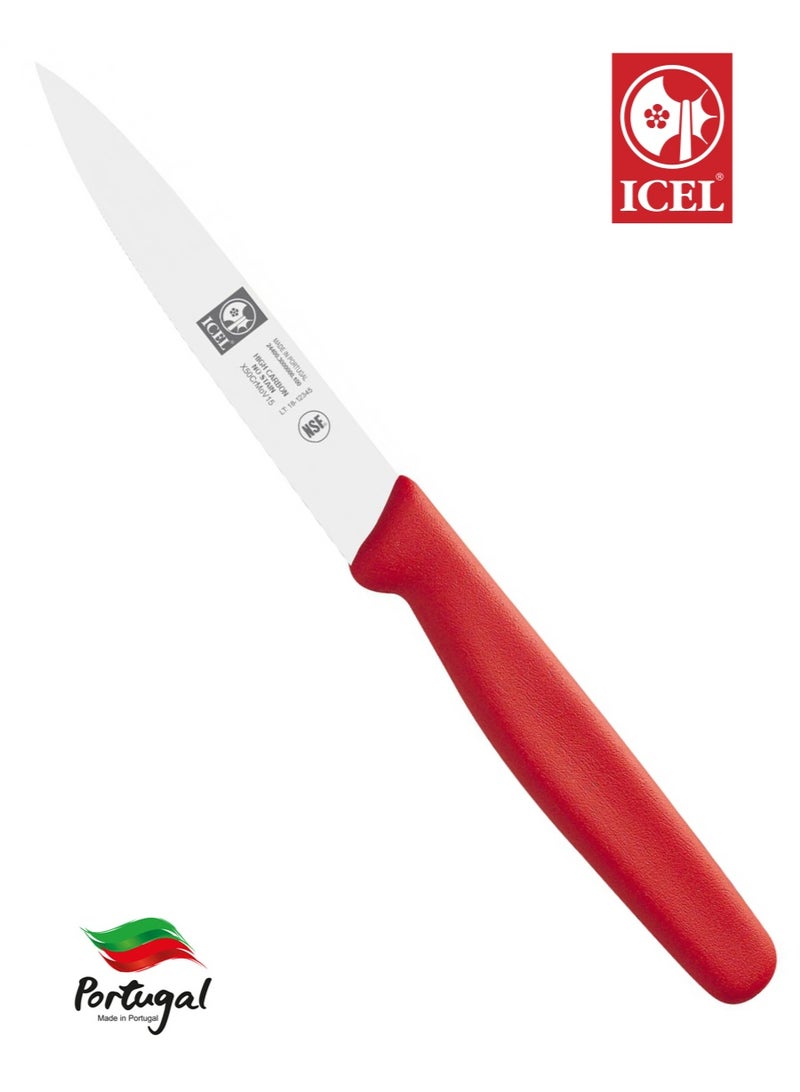 ICEL 4-inch Straight Pairing Knife 5 Colour Set | High-Carbon Stainless Steel Blade | Ergonomic Handle | Professional and Home Kitchen Knife Set | Made in Portugal | Available in Five Vibrant Colours - Image 3