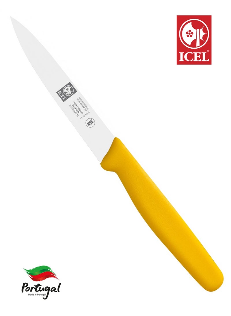 ICEL 4-inch Straight Pairing Knife 5 Colour Set | High-Carbon Stainless Steel Blade | Ergonomic Handle | Professional and Home Kitchen Knife Set | Made in Portugal | Available in Five Vibrant Colours - Image 2