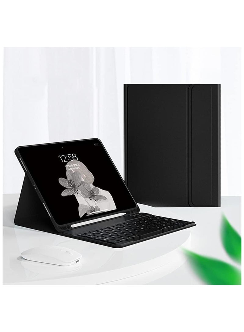 general Arabic and English Keyboard Case for iPad 10th Generation 10.9 Inch 2022, Cover with Keyboard & Bluetooth Mice & Pencil Holder - Image 1