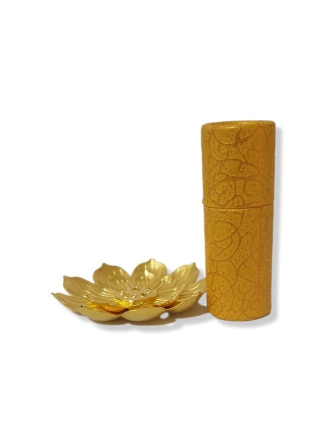 Al Zaabiah Golden Lotus Flower Incense Burner  - Image 1