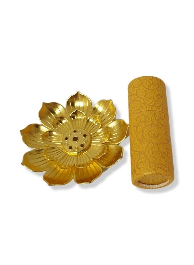 Al Zaabiah Golden Lotus Flower Incense Burner  - Image 2