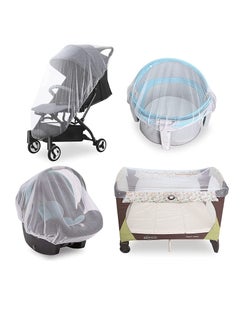 Baby Mosquito Net for Stroller, Durable Bug Net for Stroller, Bassinets, Cradles, Playards, Pack N Plays and Portable Mini Crib