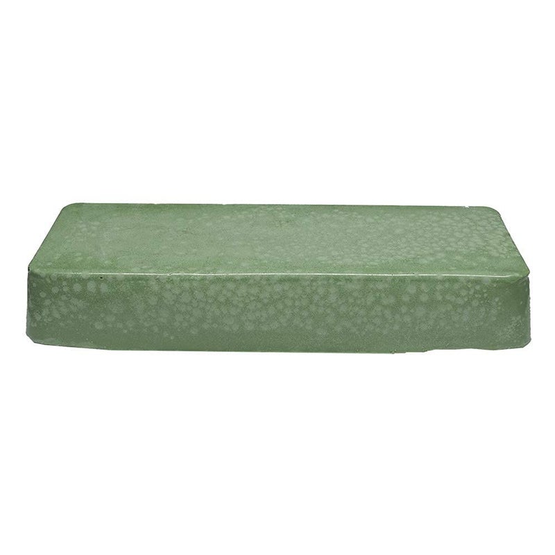 Benchmark Abrasives Buffing Compound for Metal Polishing Removing Scratches from Hard Metals, Stainless Steel, Chrome, Iron, 1 Pound Bar (Emerald Green) - Image 2