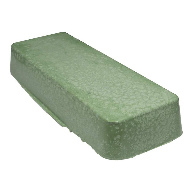 Benchmark Abrasives Buffing Compound for Metal Polishing Removing Scratches from Hard Metals, Stainless Steel, Chrome, Iron, 1 Pound Bar (Emerald Green) - Image 1