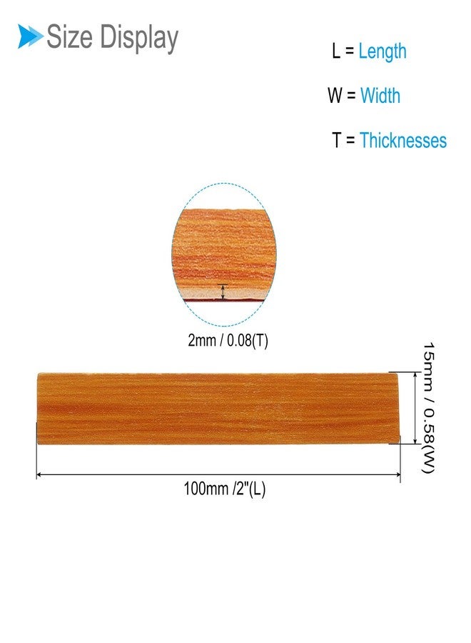 CoCud Dollhouse Flooring, 3.94" Length, Wood Self Adhesive Miniature Dollhouse Wood Flooring Peel and Stick - (Applications: for Dollhouse Decoration), 20-Pieces - Image 2