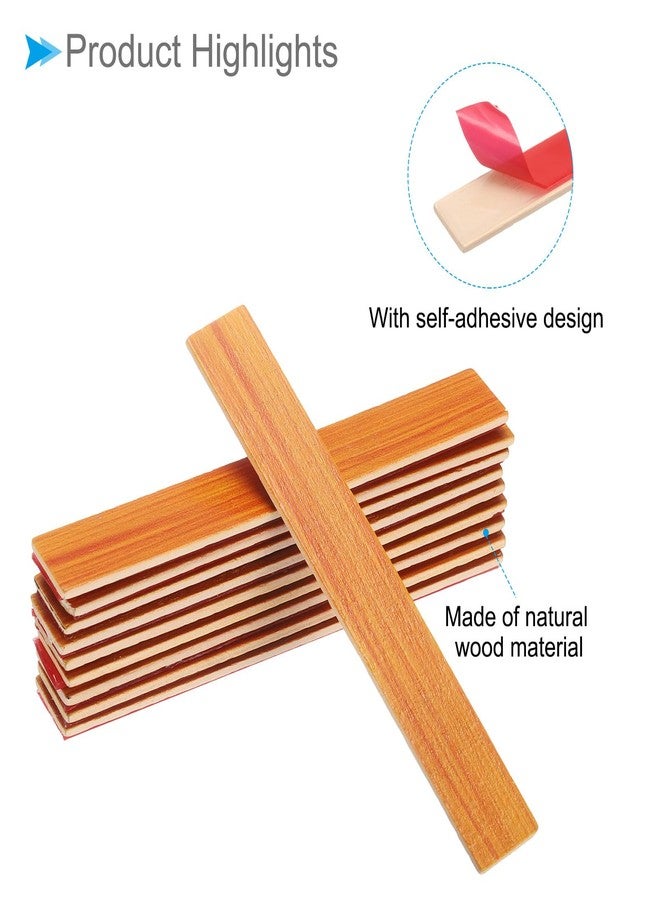 CoCud Dollhouse Flooring, 3.94" Length, Wood Self Adhesive Miniature Dollhouse Wood Flooring Peel and Stick - (Applications: for Dollhouse Decoration), 20-Pieces - Image 5