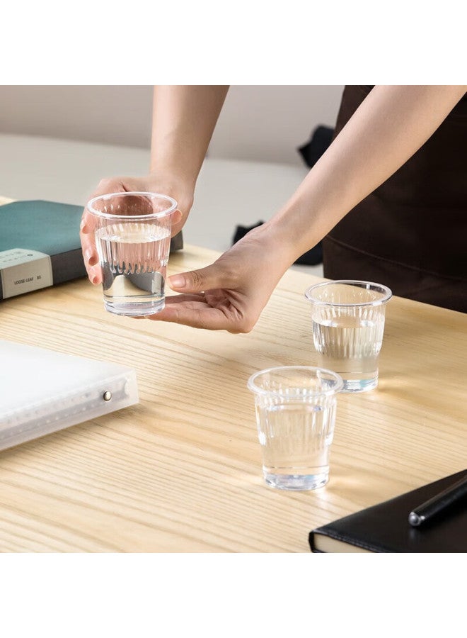 CHAHUA Camellia Aviation Cup Disposable Cups, Thickened Plastic Cups, Pp Transparent Plastic Cups, For Home Use, 50 Pieces, 140ml - Image 3