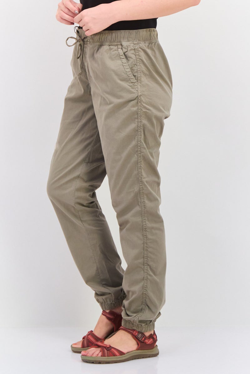 Women Slim Fit  Plain Jogger Pants, Grey