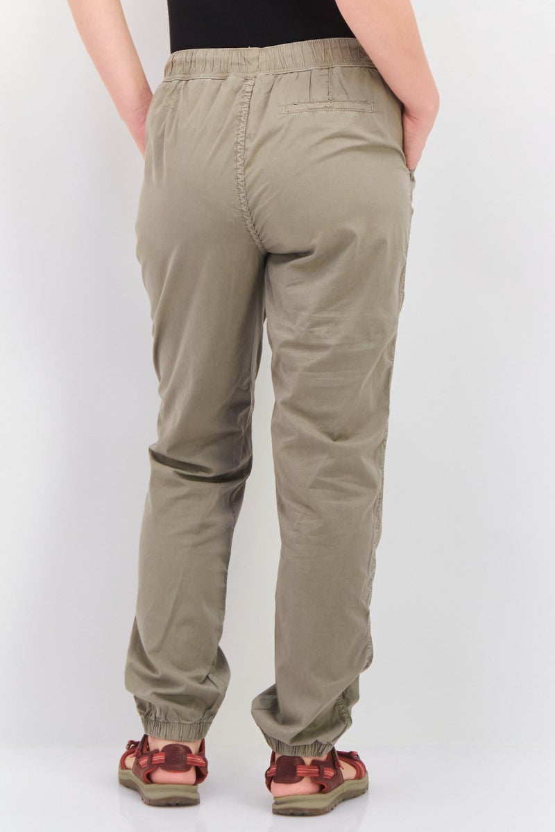 Women Slim Fit  Plain Jogger Pants, Grey