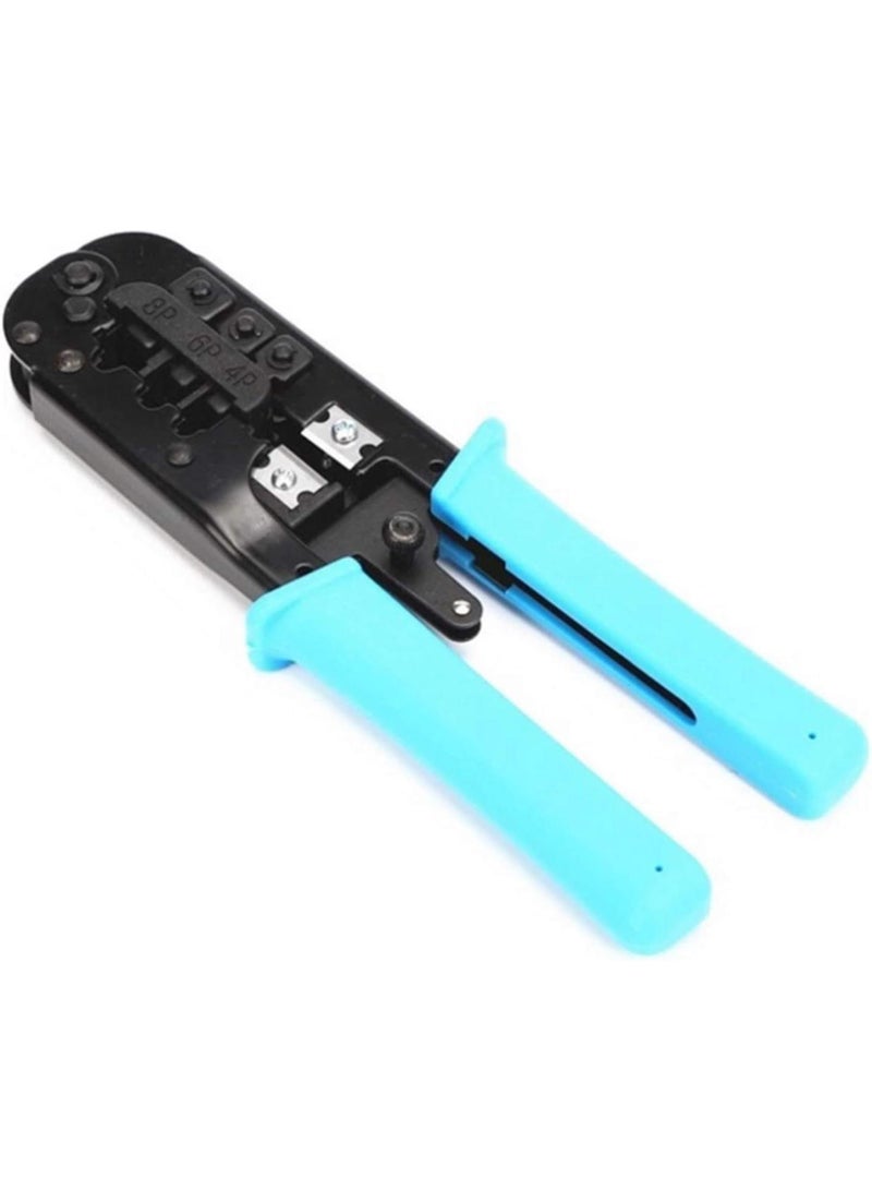 GGOOT Hardware Tools Crimping Pliers, Through Hole, RJ45/11/9 Network Crystal Head Three with Wire Clamp - Image 2