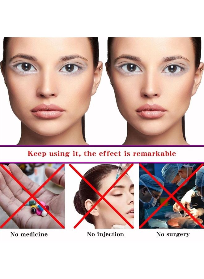 WIDVIH Reusable Silicone Double Chin Reducer V Line Lifting Strap Chin Face Mask for Men and Women Face and Neck Anti Wrinkle V Shaped Silicone Lift Bandage (Black)  - Image 3